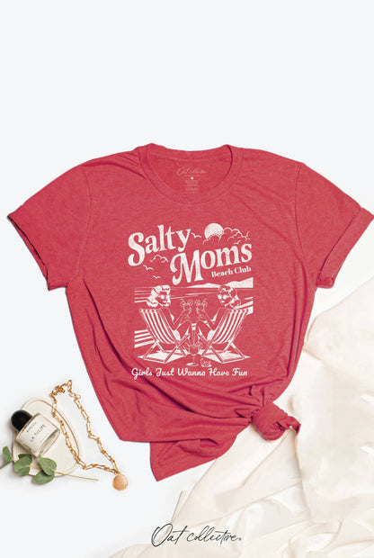 OAT COLLECTIVE - SALTY MOMS BEACH CLUB  Graphic T-shirt