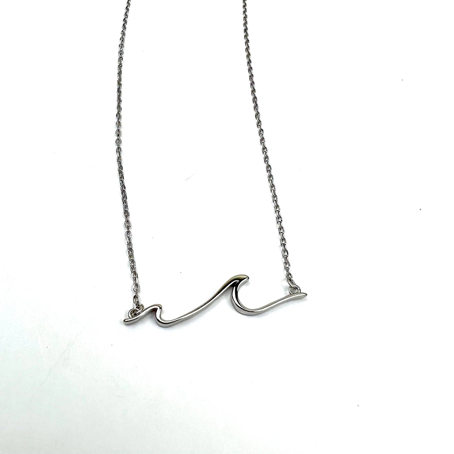 Jackie Gallagher Designs - Handmade Coastal Jewelry - Double Wave Sterling Silver Necklace