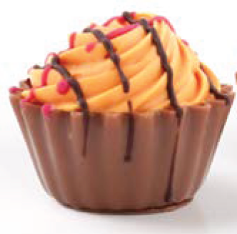 Chocolate Creations USA - Belgian Chocolate Truffles-Cupcake Shape: Salted Caramel