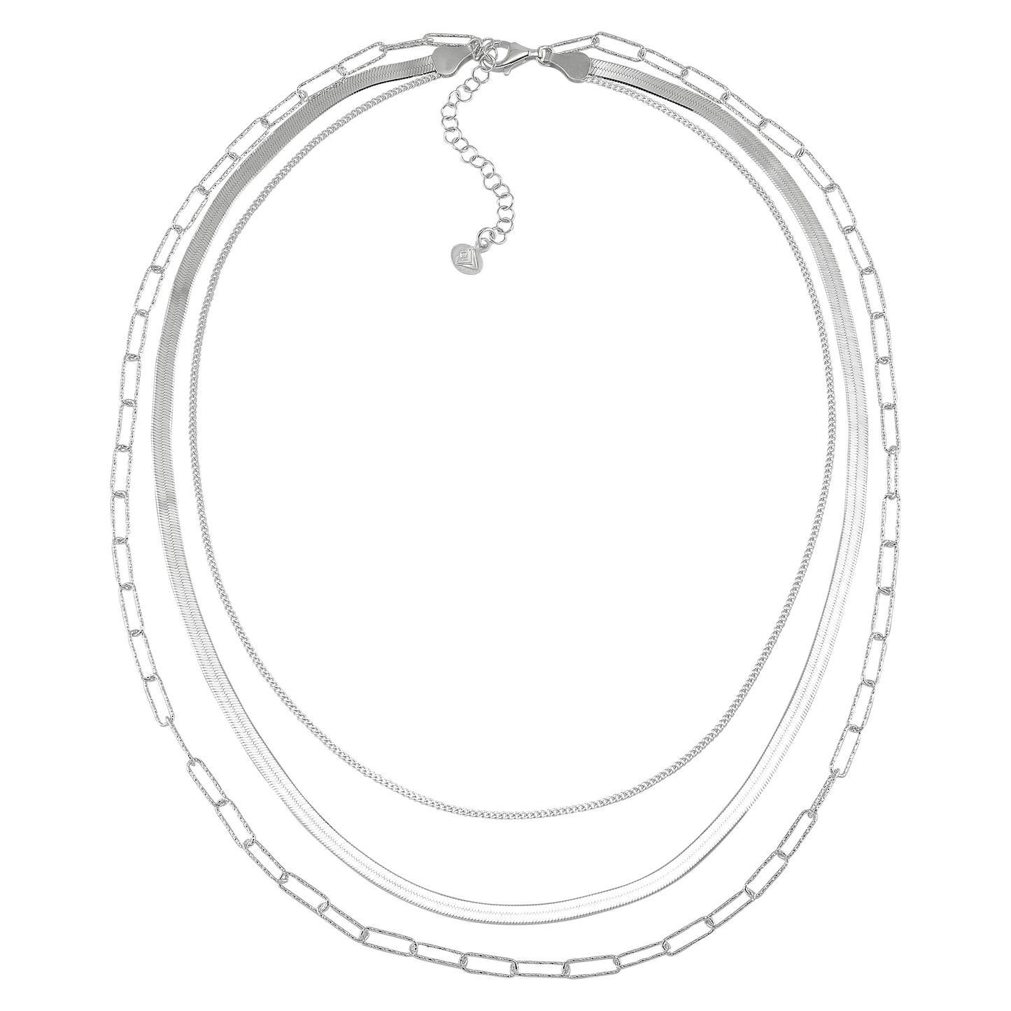 Silpada - Silpada 'Power of Three' Sterling Silver Necklace, 18" + 2": No Stone / 20