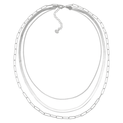 Silpada - Silpada 'Power of Three' Sterling Silver Necklace, 18" + 2": No Stone / 20
