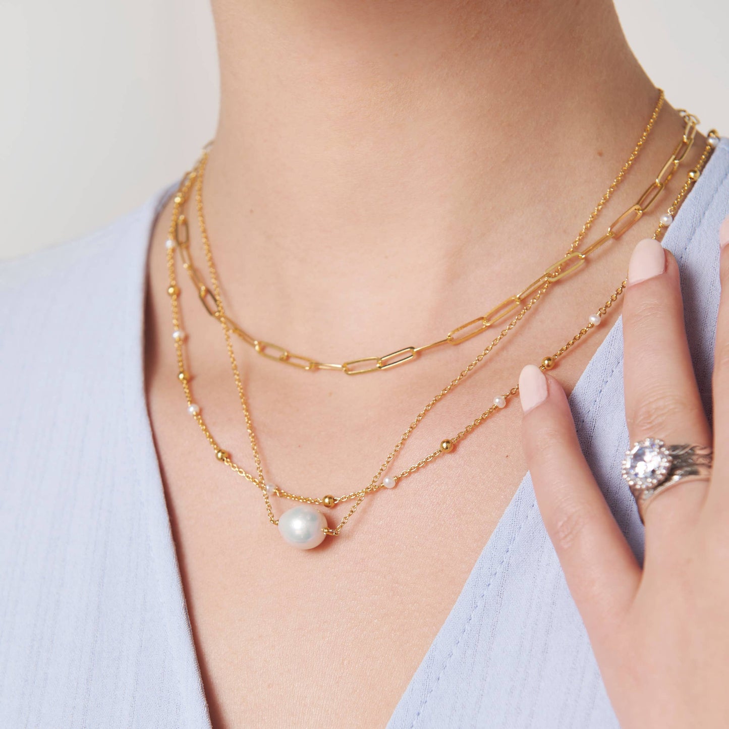Silpada - Silpada 'Graffetta Matte' Necklace in Silver: Silver / 18