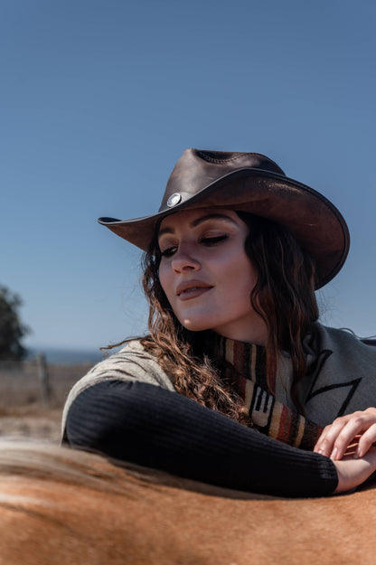 American Hat Makers - Midweight American Leather Western Hat - Style Western