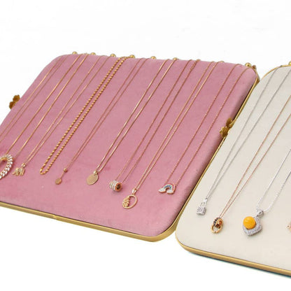 Zakka - Vintage Inspired 2-Tone 9-hook display ramp slanted: 9 Hook Ramp Pink