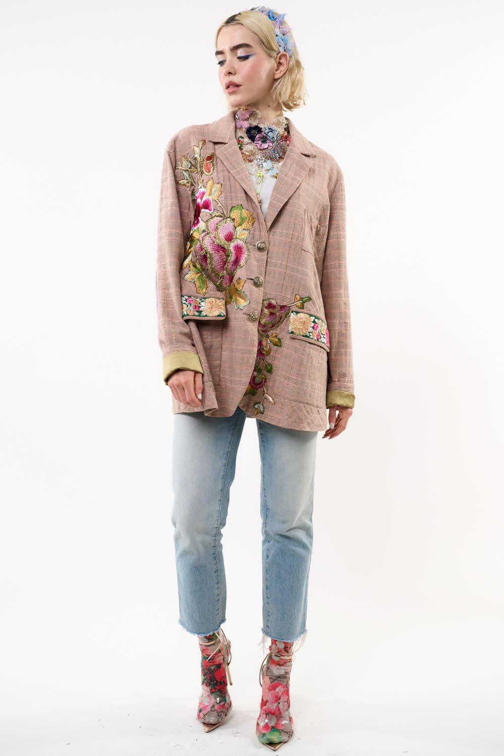 Aratta - Sudden Sensation Blazer: Pink Ash / XL