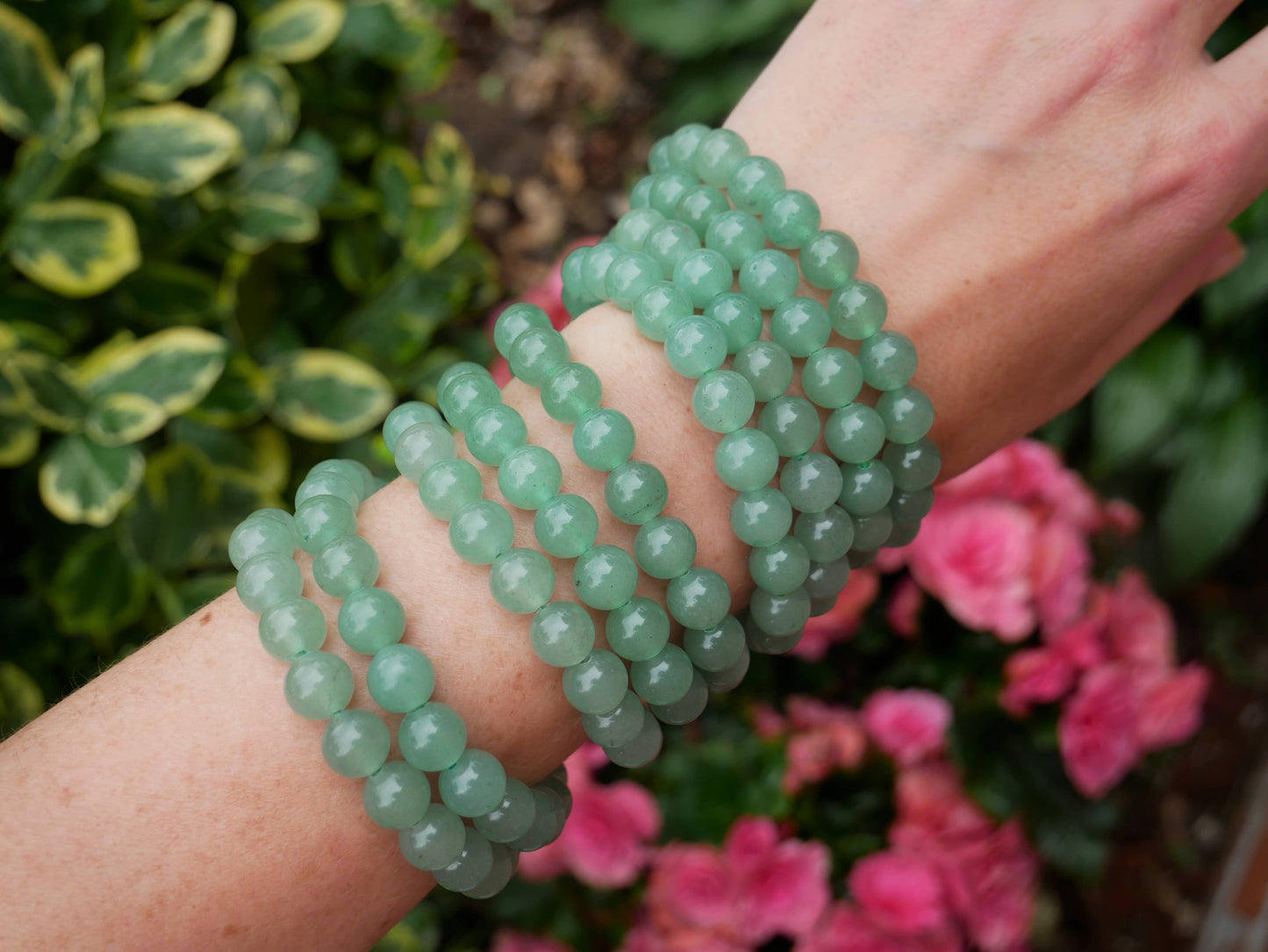 The Healing Sanctuary - Green Aventurine Beaded Bracelets 8mm