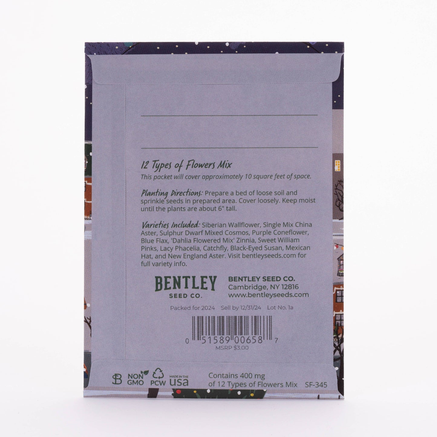 Bentley Seed Co. - Twas the Night Before Christmas Gift Tag Card - Seed Packets