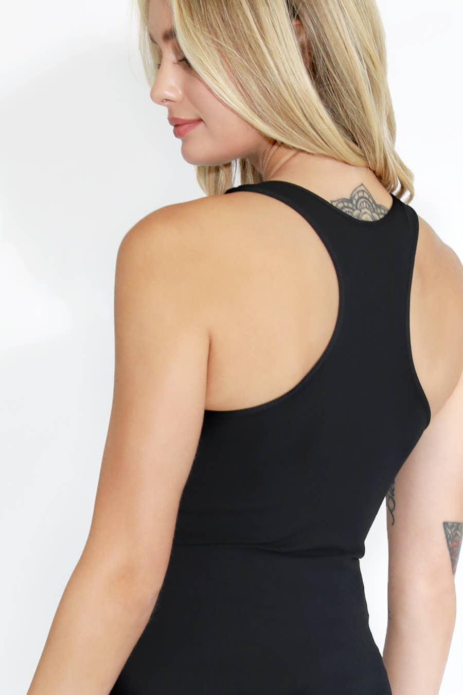 NIKIBIKI - NS5211 - Plain Jersey Racer Back Tank: 13 Stone