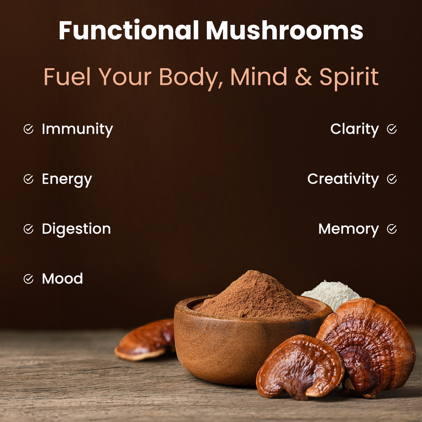 NutraChamps - Mushroom Complex Powder