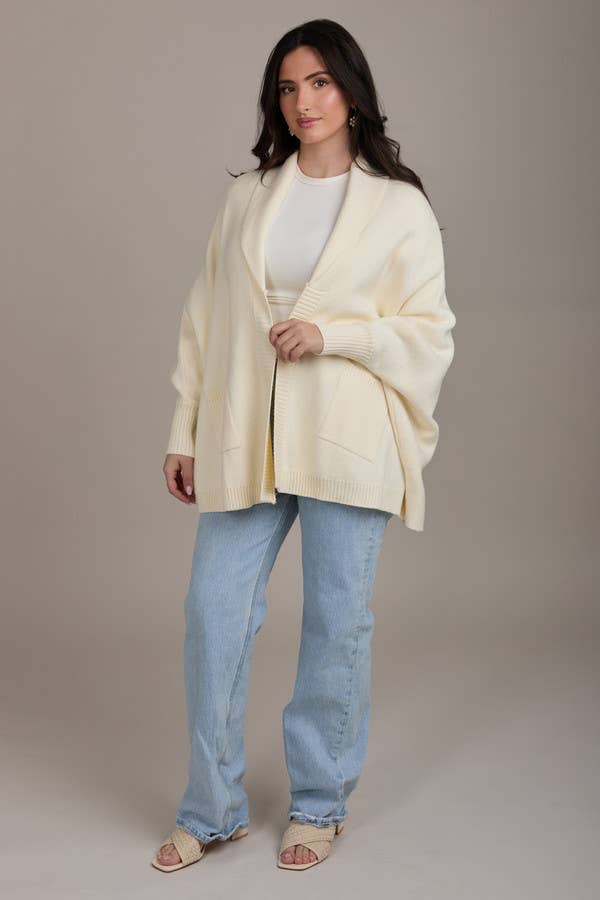 SAACHI - Open Front Oversize Cardigan