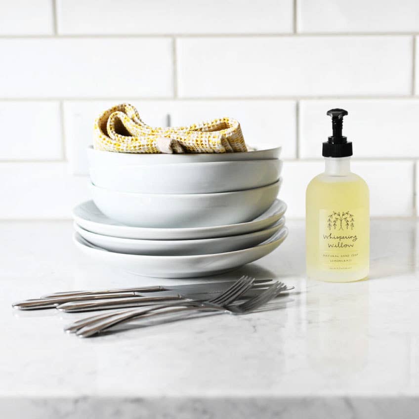 Whispering Willow - Rosemary & Lemon Hand Soap - 8oz Glass Pump (Seasonal)