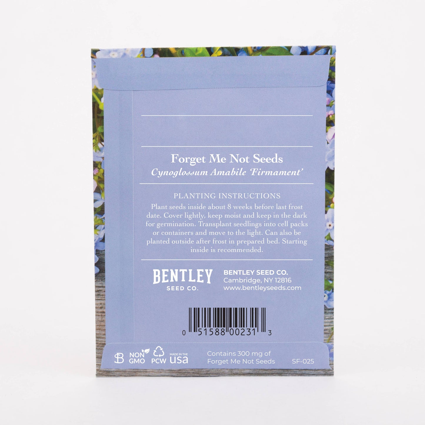 Bentley Seed Co. - Seeds of Remembrance Memorial - Forget Me Not Seed Packets