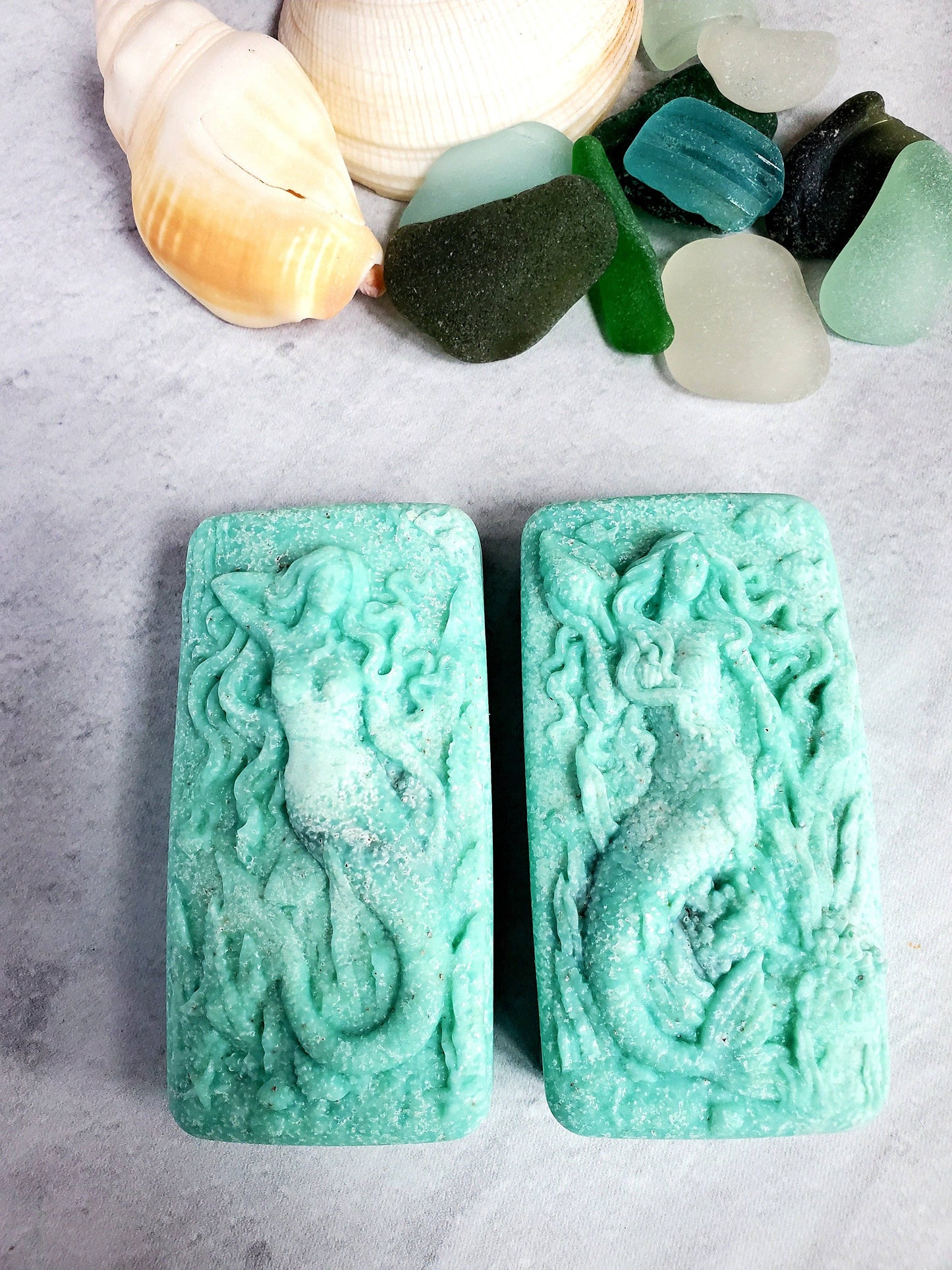 Fairyland Glade - Sea Salt and Sea Glass Sea Glass Salt Soap