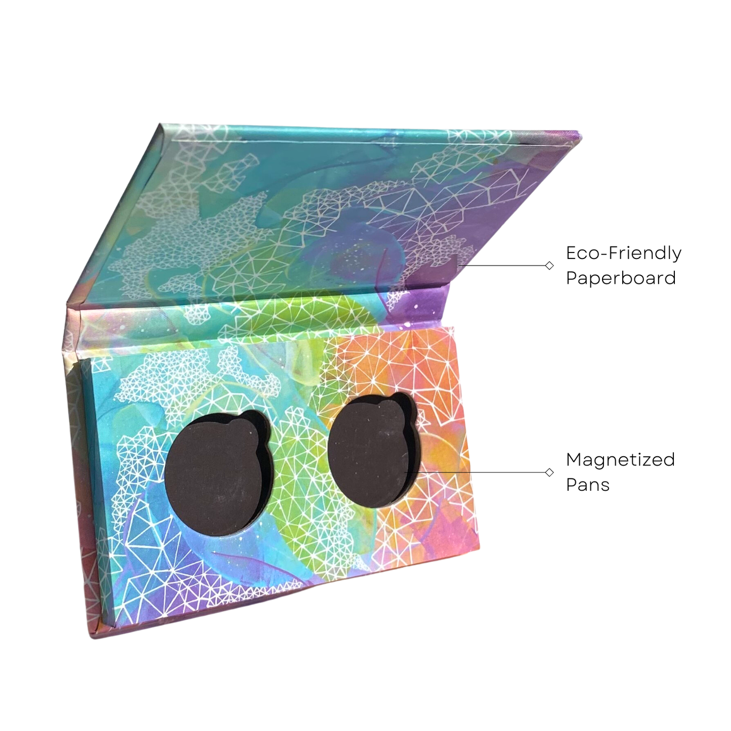 Honeybee Gardens Natural Cosmetics & Body Care - Refillable Compact for Pressed Eye Shadow, Duo