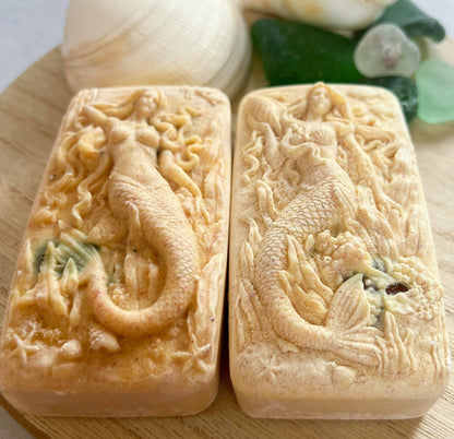 Fairyland Glade - Lemon Verbena Hidden Sea Glass Sea Salt Soap MADE TO ORDER