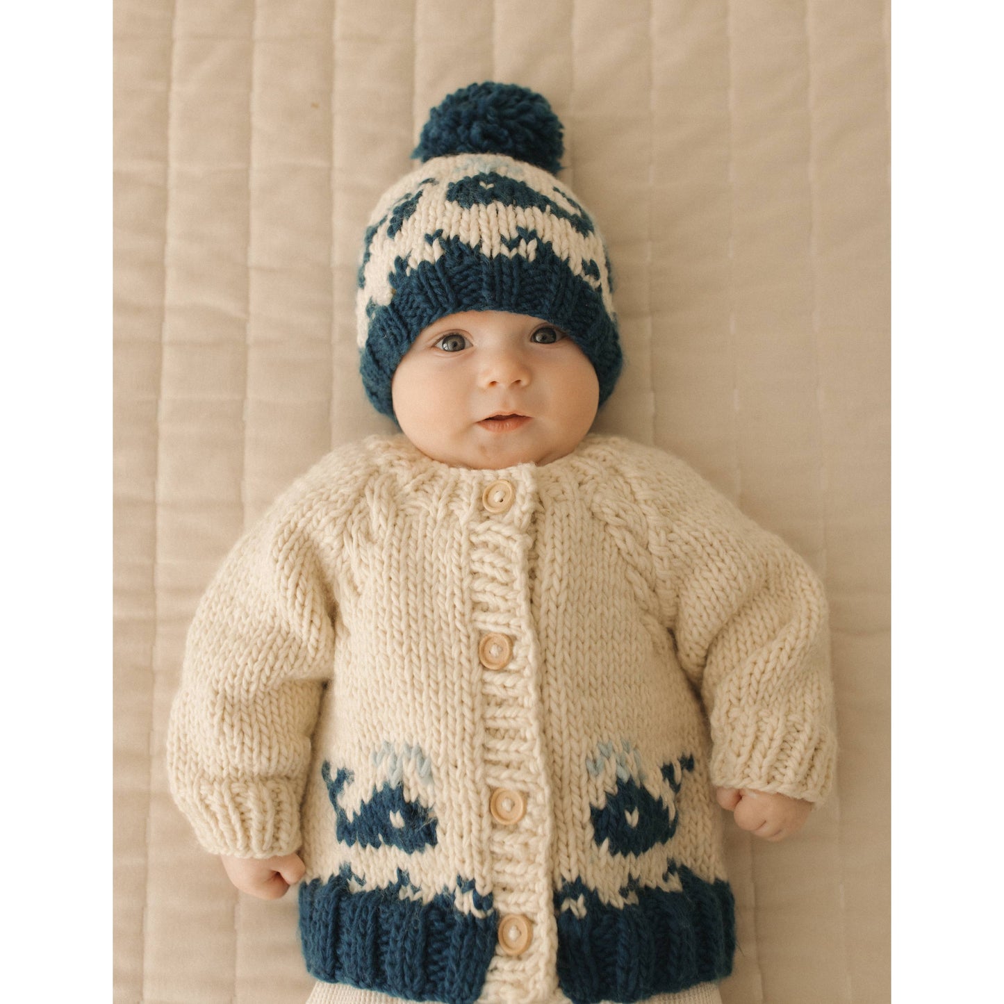 Huggalugs - Whale Cardigan Sweater for Baby & Toddler