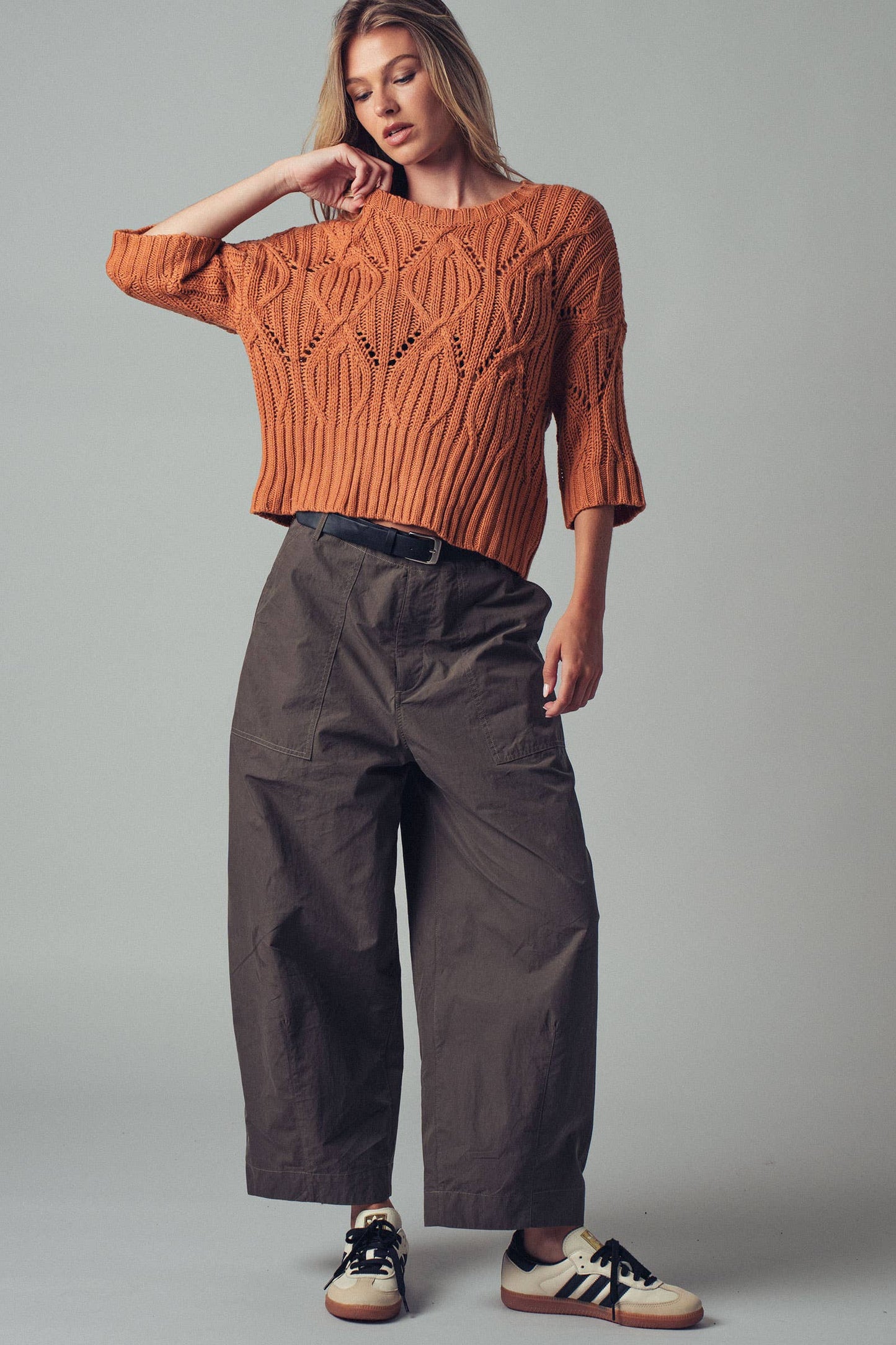 Urban Daizy - Boho Relaxed Wide-Leg Cargo Pants
