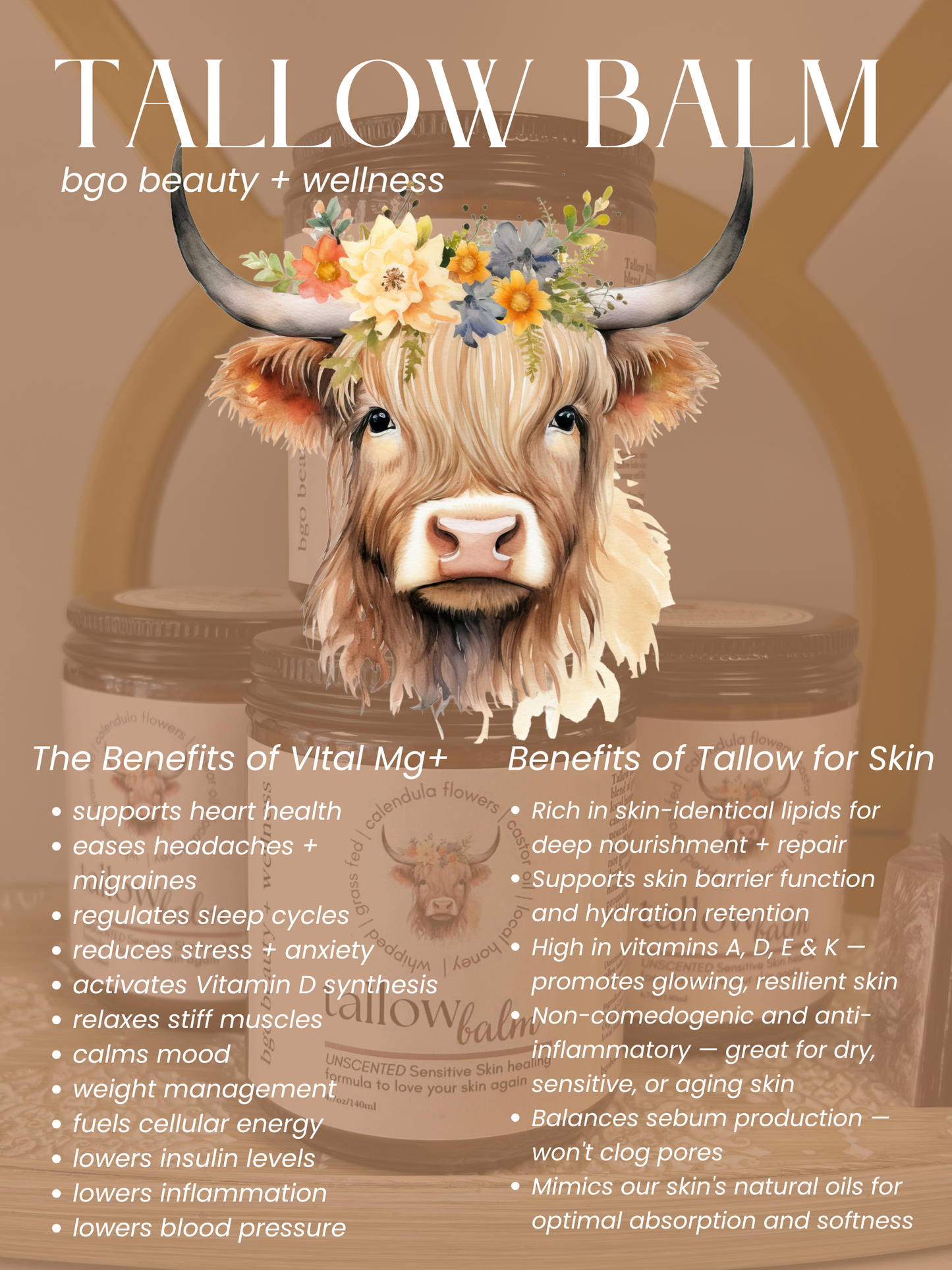 Buffalo Gal - Tallow Butter for Face and Body Unscented