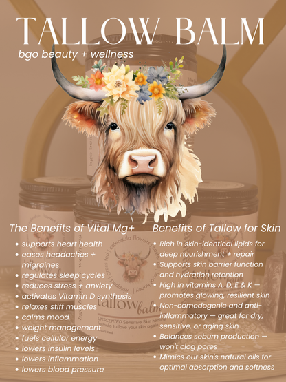 Buffalo Gal - Tallow Butter for Face and Body Unscented