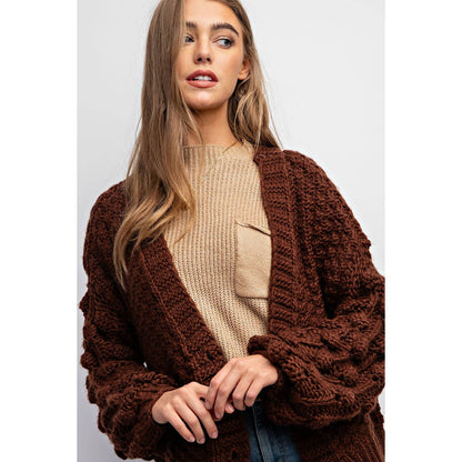 Sweet Generis - SWEET 3D FLOWER KNITTING CARDIGAN
