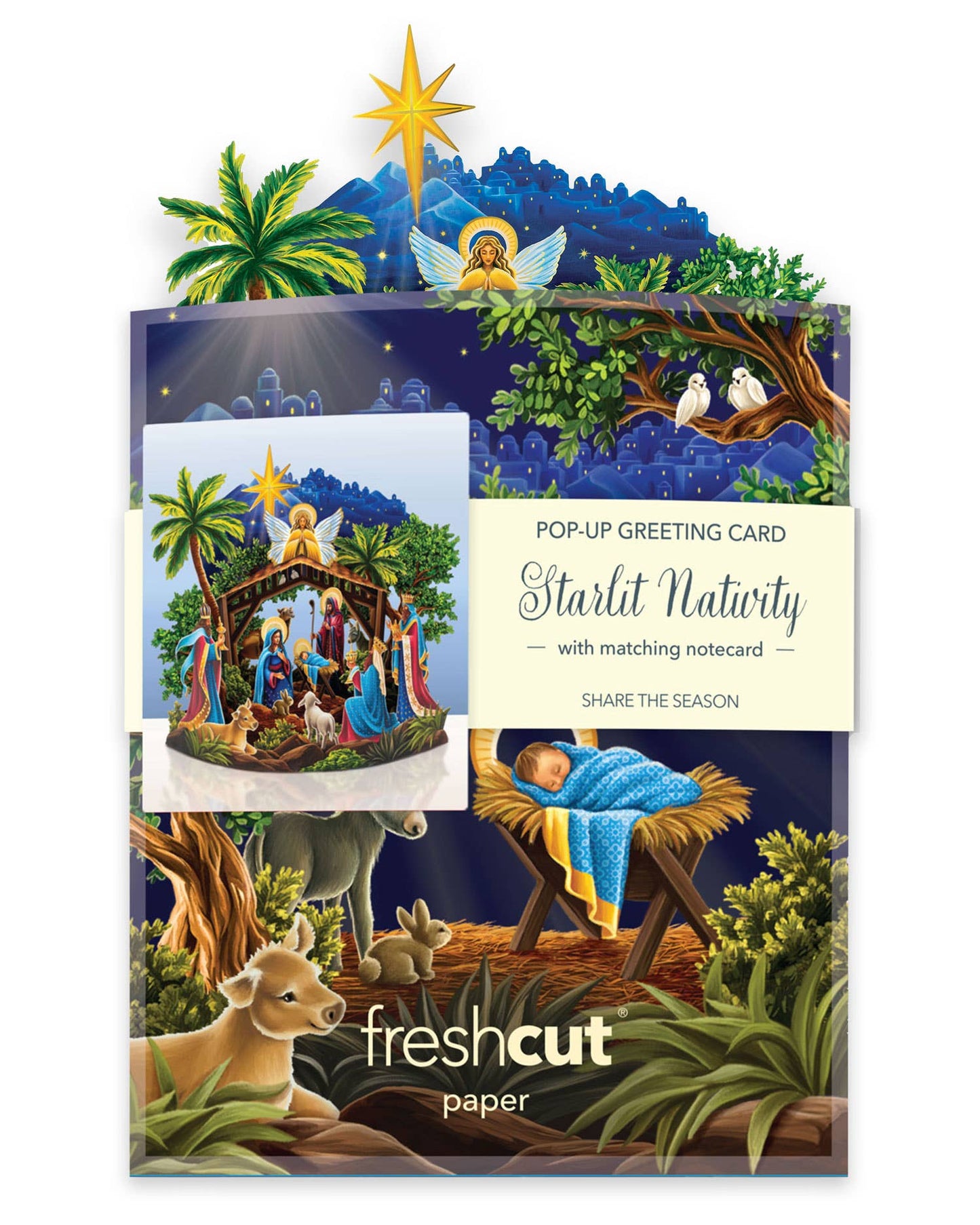 FreshCut Paper LLC - Mini Nativity (10 Mini Pop-up Greeting Cards)