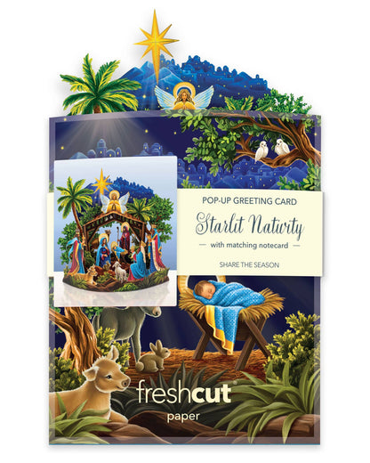FreshCut Paper LLC - Mini Nativity (10 Mini Pop-up Greeting Cards)
