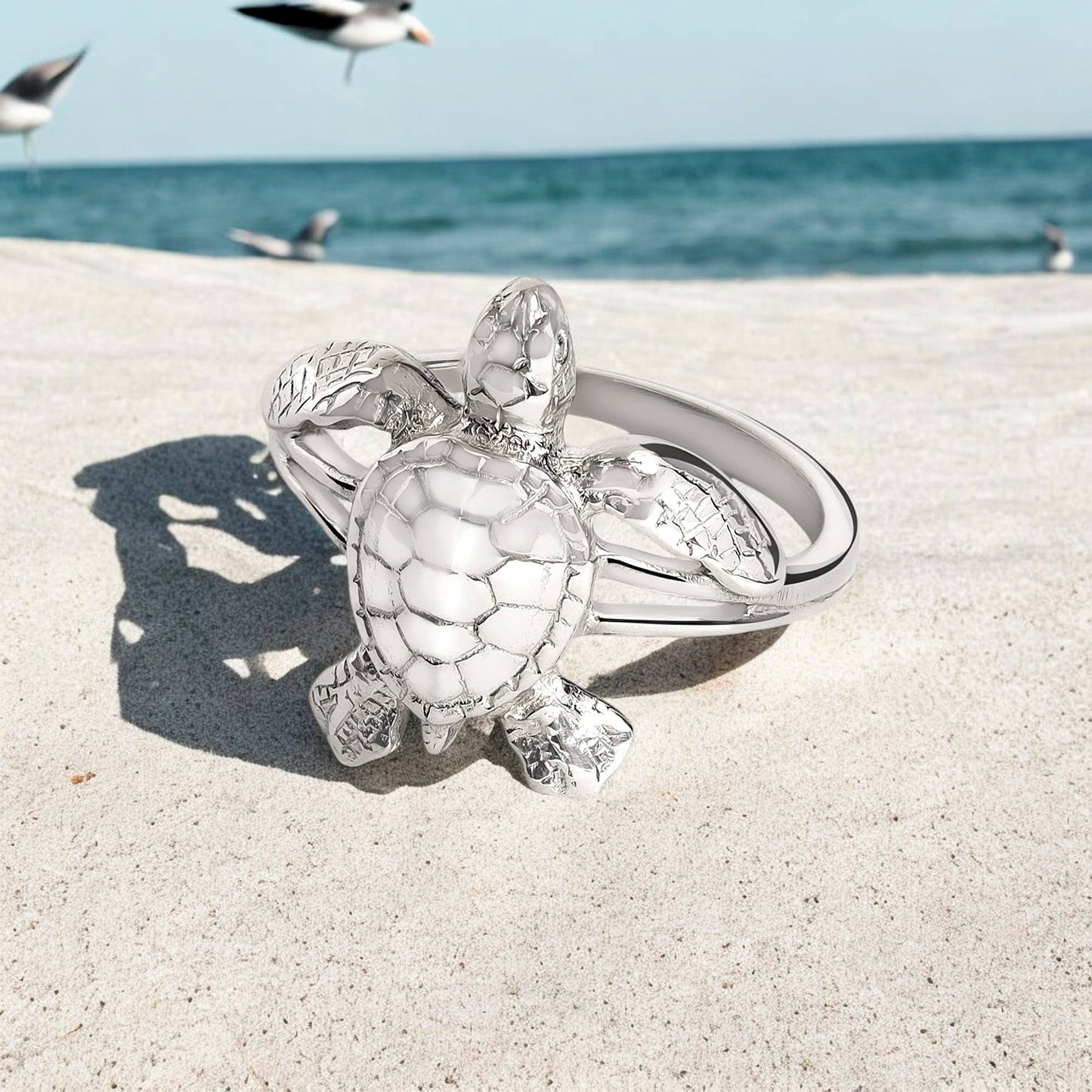 Big Blue by Roland St John - Hatchling Turtle Ring Sizes 5-9 Please