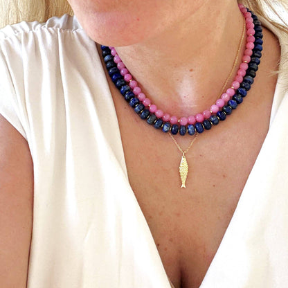 The Silver Wren - Midnight Skies Lapis Necklace