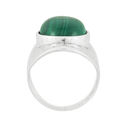 Silpada - Silpada 'With Nature' Sterling Silver Malachite Ring: 7