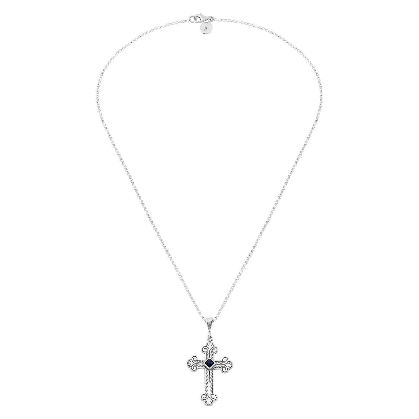 Silpada - Silpada 'Ocean Relic' Silver Blue Lapis Cross Necklace