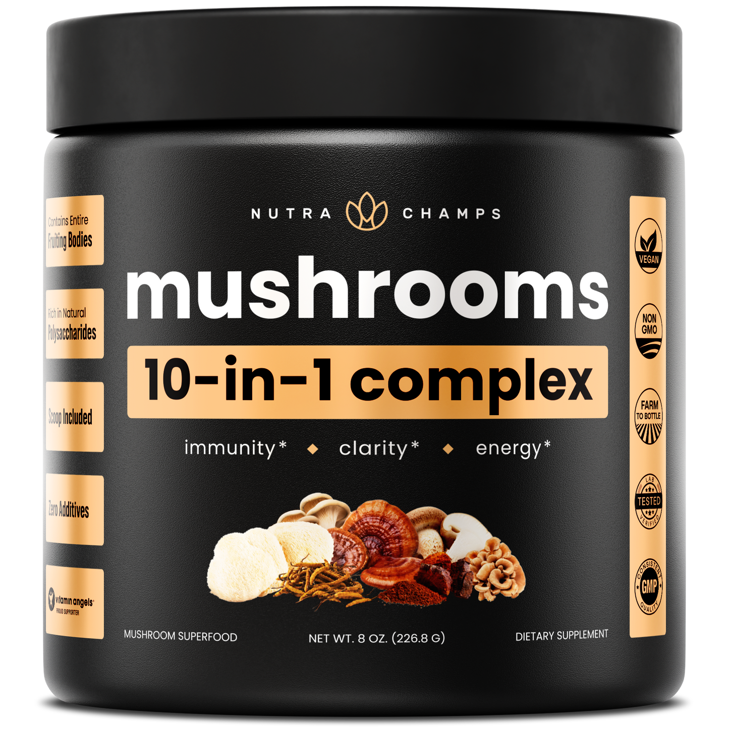 NutraChamps - Mushroom Complex Powder