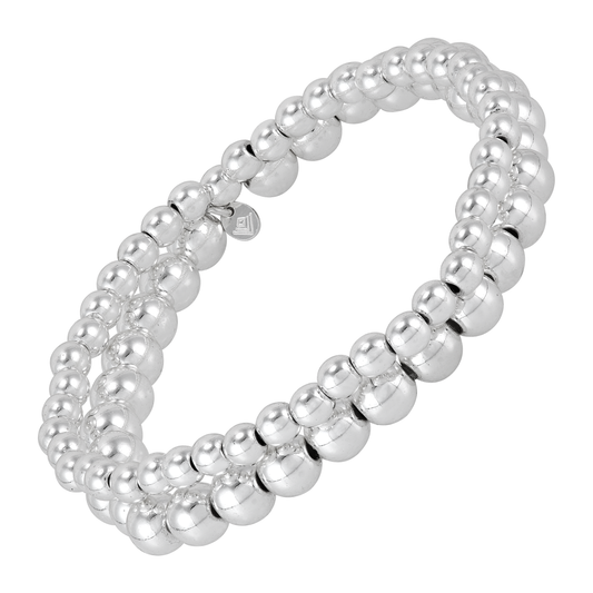 Silpada - Silpada 'High Spirits' Silver Hematite Stretch Bracelet