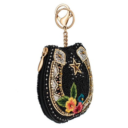 Mary Frances Accessories - Good Luck Beaded Horse Shoe Coin Purse/Key Fob