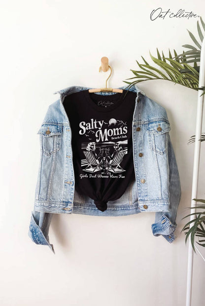 OAT COLLECTIVE - SALTY MOMS BEACH CLUB  Graphic T-shirt