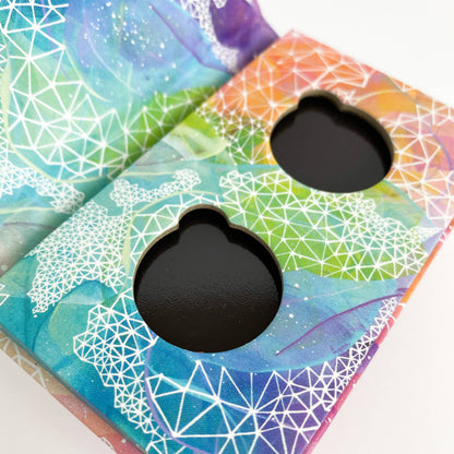 Honeybee Gardens Natural Cosmetics & Body Care - Refillable Compact for Pressed Eye Shadow, Duo