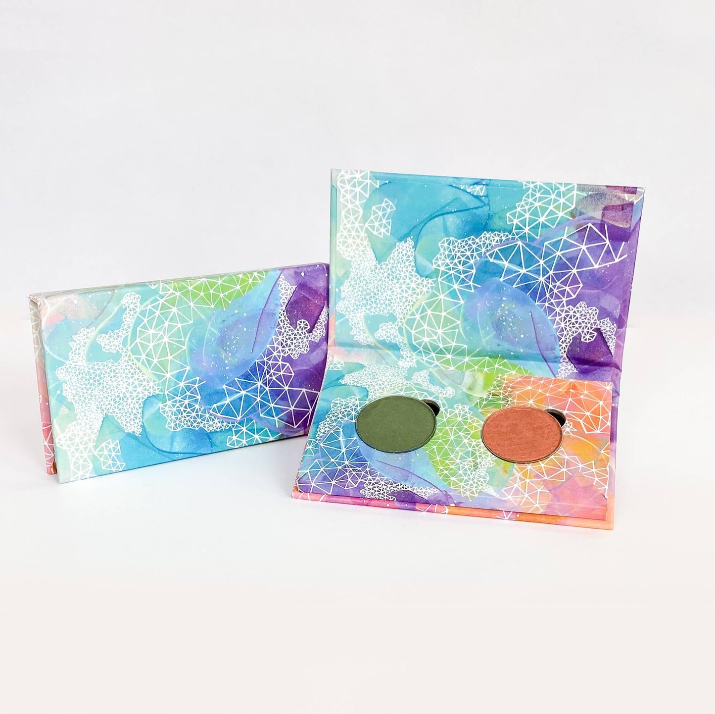 Honeybee Gardens Natural Cosmetics & Body Care - Refillable Compact for Pressed Eye Shadow, Duo