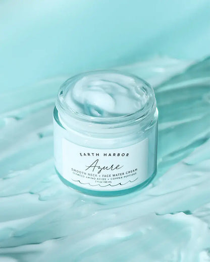 Earth Harbor Naturals - AZURE Smooth Neck + Face Water Cream: Amino Acids + Peptides