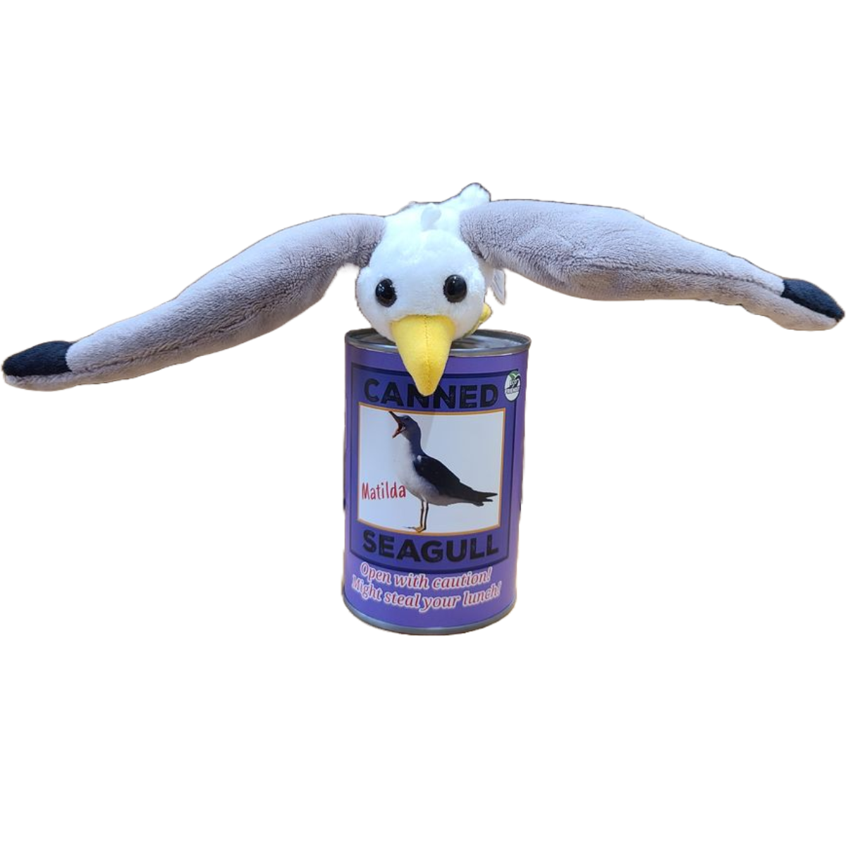 Canned Gifts - Matilda the Canned Seagull - Eco-Friendly and Recycled Gift
