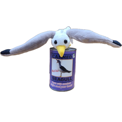 Canned Gifts - Matilda the Canned Seagull - Eco-Friendly and Recycled Gift
