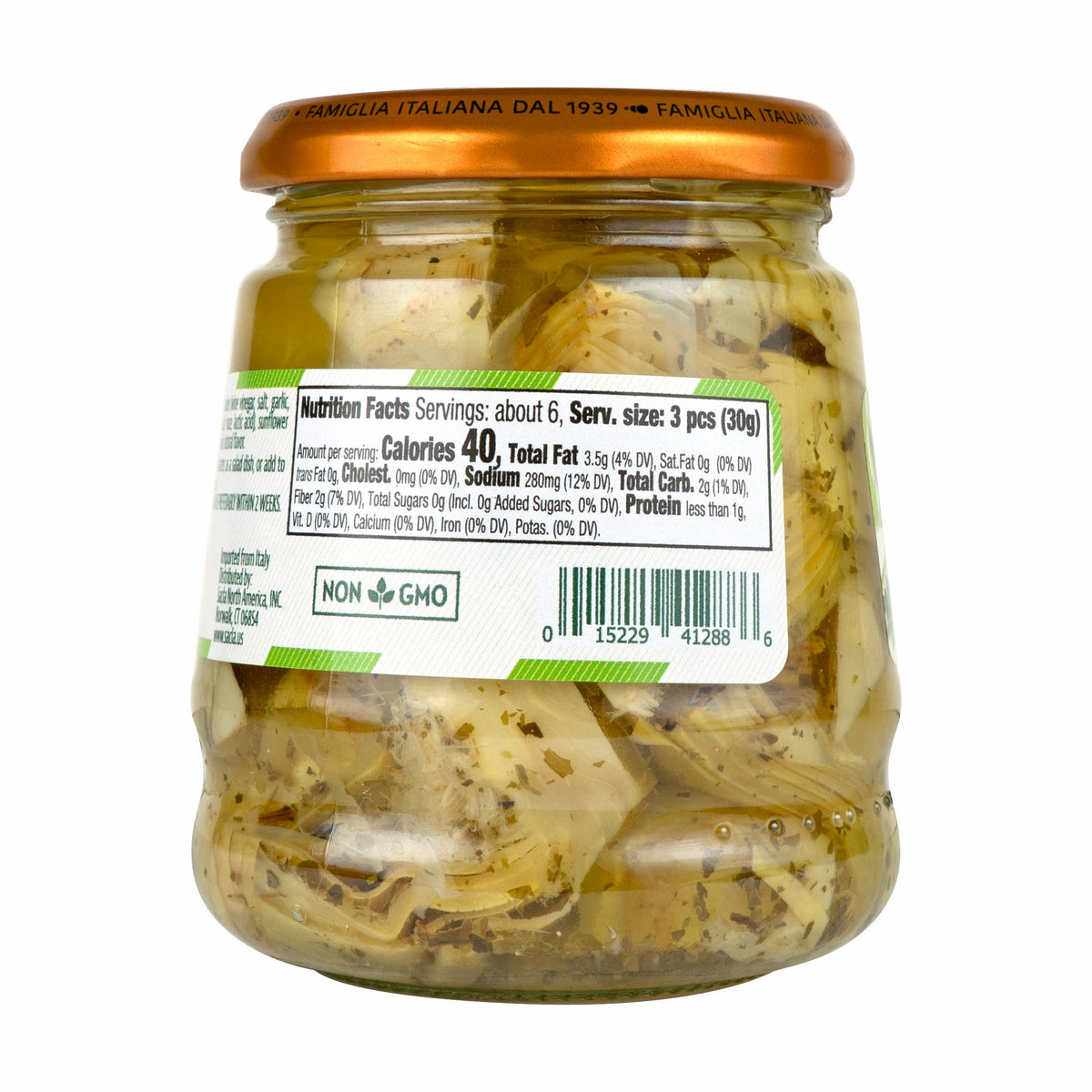 Sacla - Sacla Italy Artichoke Hearts in Oil 6x10oz Imported Italian