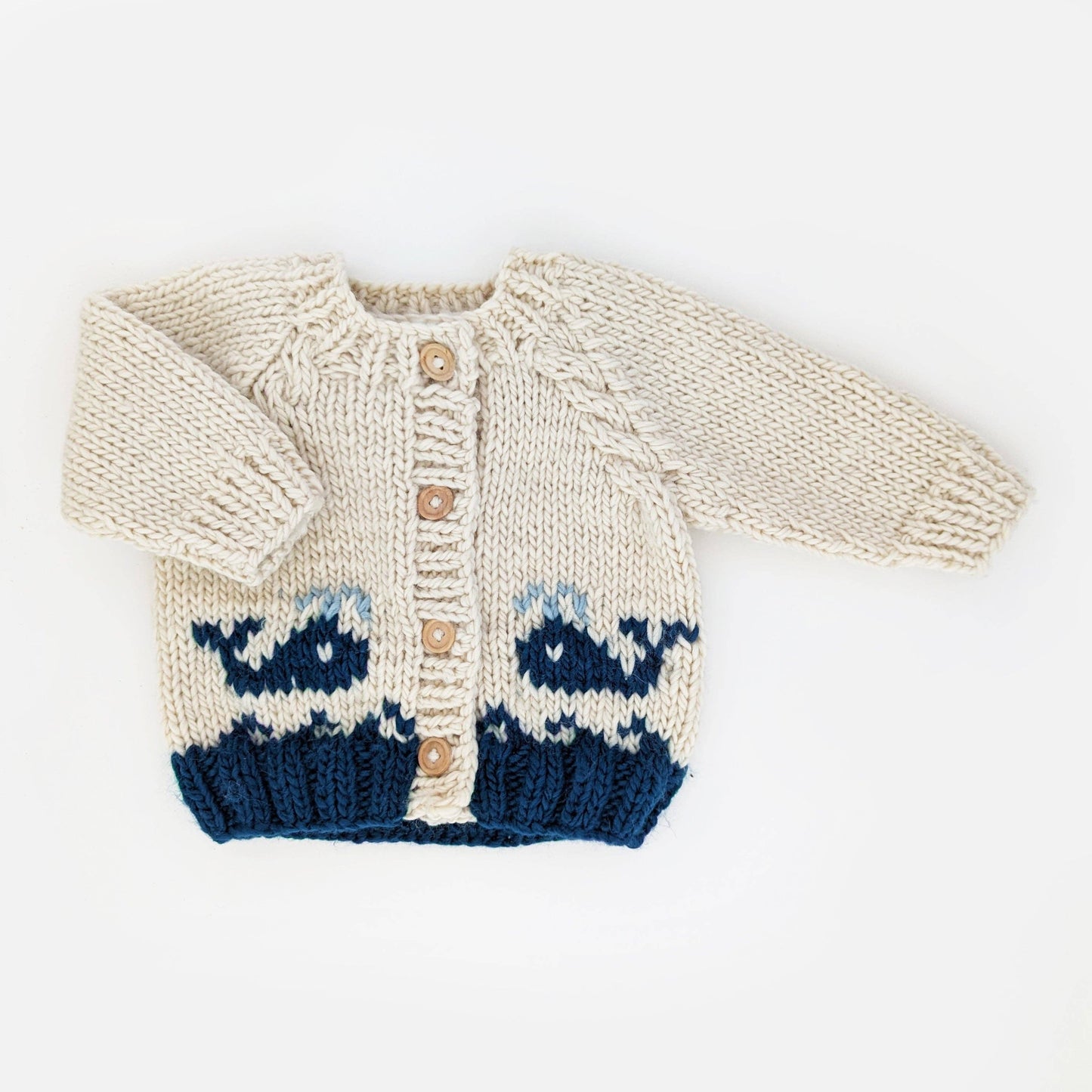 Huggalugs - Whale Cardigan Sweater for Baby & Toddler
