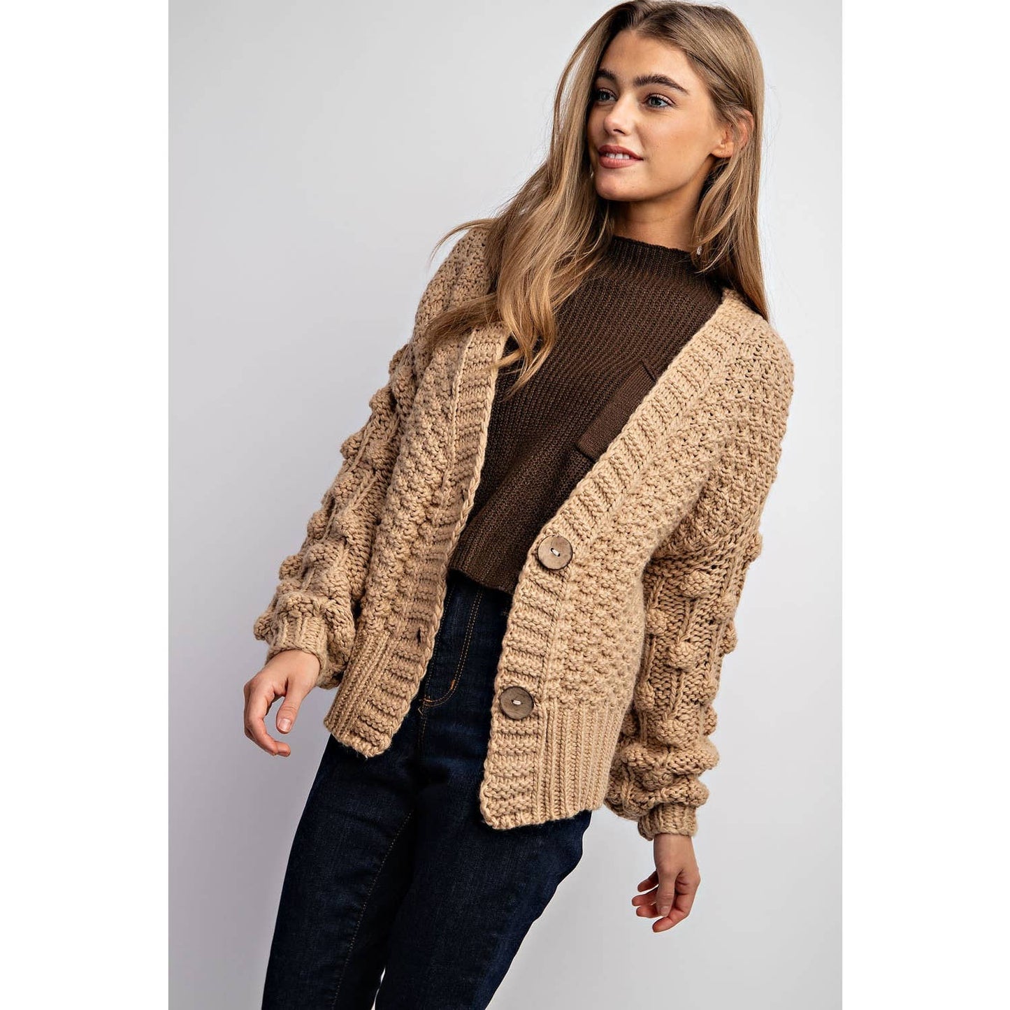 Sweet Generis - SWEET 3D FLOWER KNITTING CARDIGAN