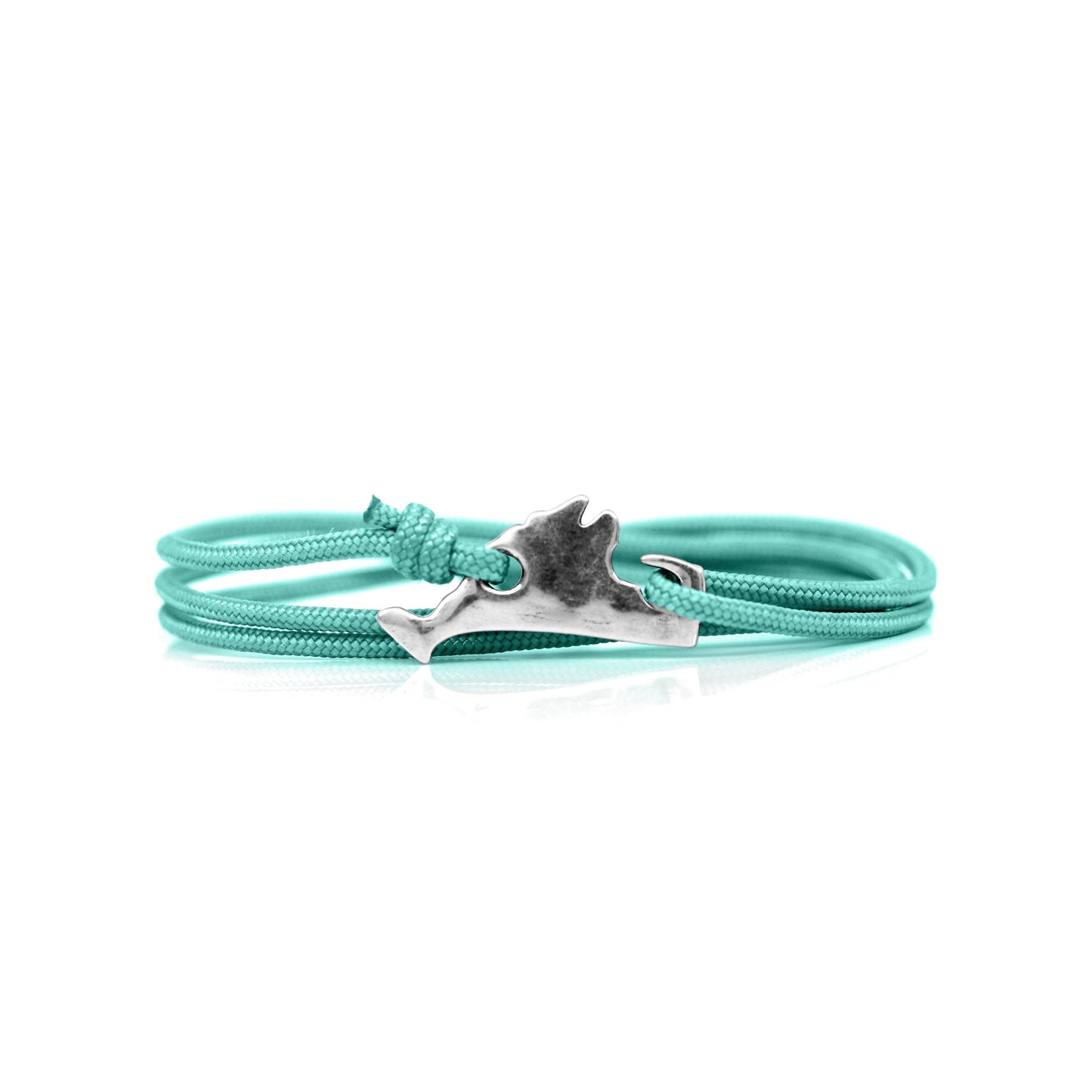 Cape Clasp - Martha's Vineyard Clasp: Silver / Blue Bay