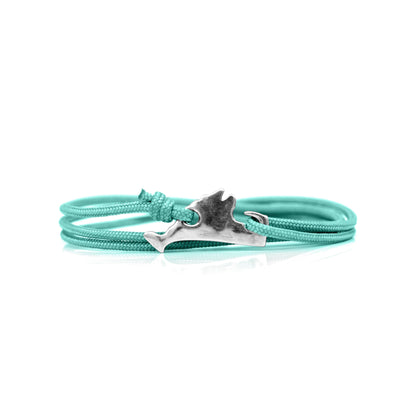 Cape Clasp - Martha's Vineyard Clasp: Silver / Blue Bay
