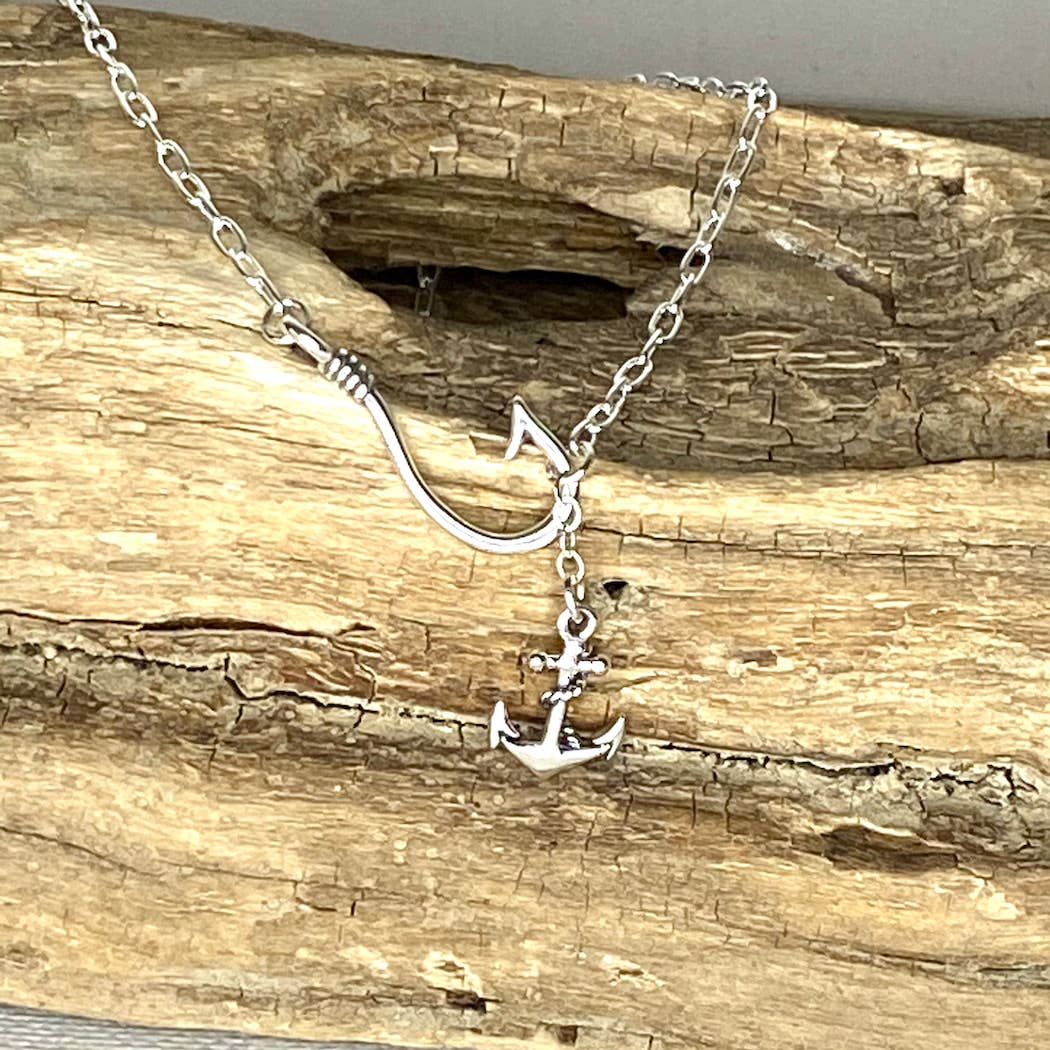 Jackie Gallagher Designs - Handmade Coastal Jewelry - Hook Line & Sinker Anklet