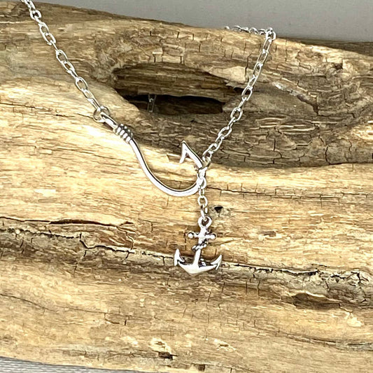 Jackie Gallagher Designs - Handmade Coastal Jewelry - Hook Line & Sinker Anklet