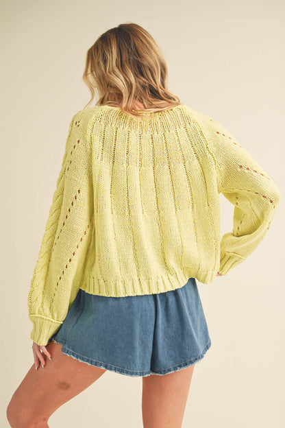 AEMI + CO - 3158DK Tally Sweater: M / Contemporary / Pink