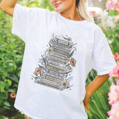 SONDO DESIGN LTD - The Tortured Poet Department As Book Shirt, Swiftie Shirt: XL / Sand