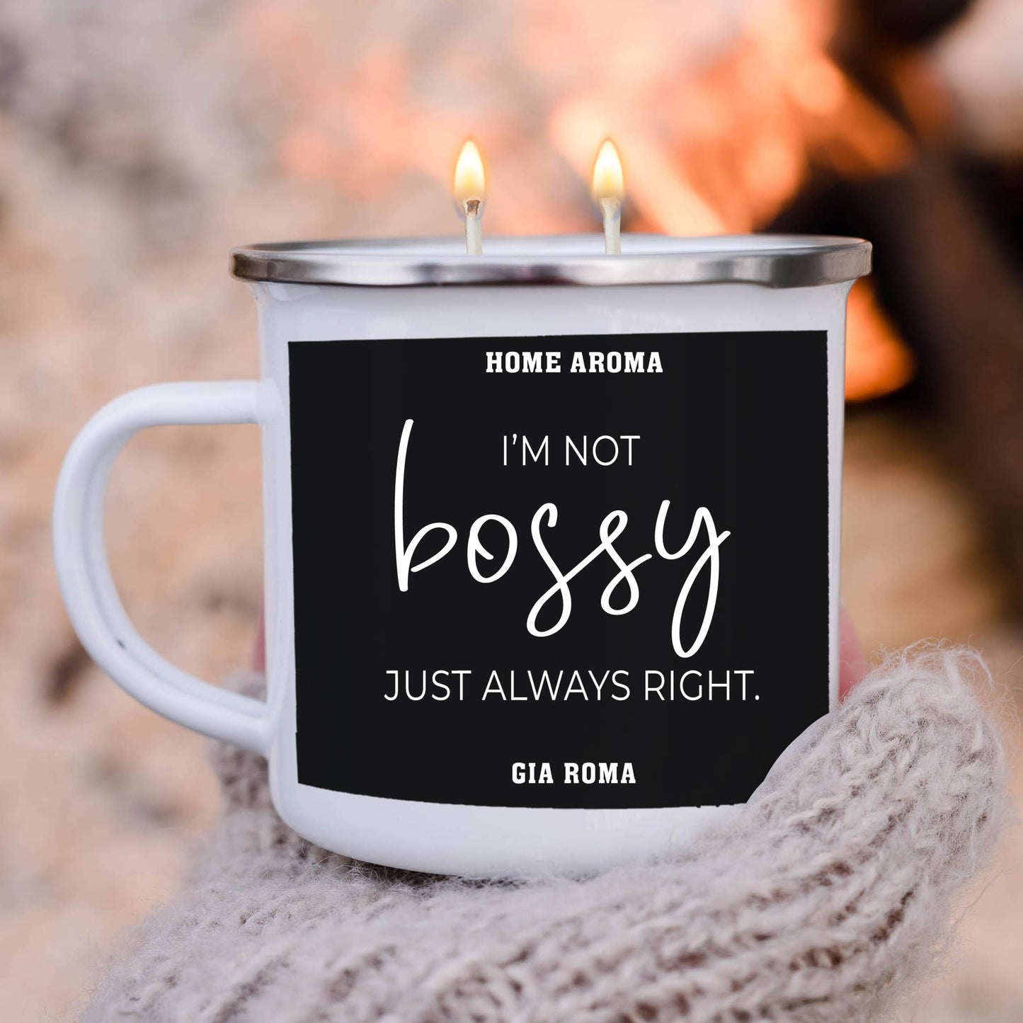 Gia Roma - Best Mom Ever Gifts, Mothers Day Candle Gift Sets, Funny Mom: Best Mom-White / Black Pepper +