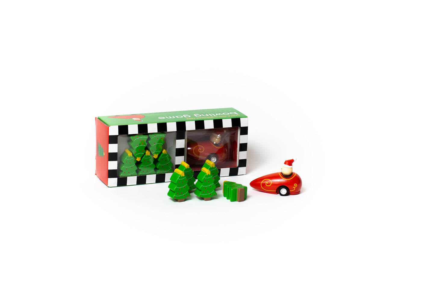 Jack Rabbit Creations - Santa  & Christmas Tree Bowling Game